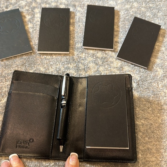 MONTBLANC MEISTERSTÜCK PICKET NOTEBOOK WITH PEN AND 3 1/2 EXTRA MONTBLANC PADS - Picture 10 of 11